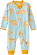 Butterblu Shadow Sleep & Play 100% Cotton Footless Two Way Zip Front PJs by Butterblu