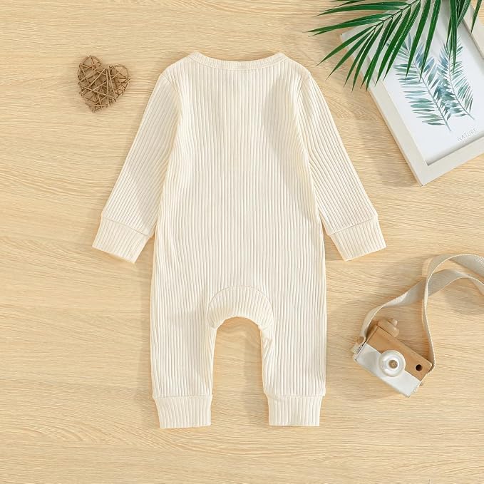 Bafeicao Baby Boy Girl 2/3 Pack Solid Romper Ribbed Short/Long Sleeve | - Image 6