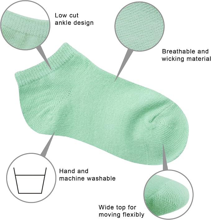 Duufin Toddler Socks 25 Pairs Ankle Socks - Image 5