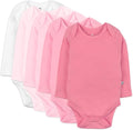 HonestBaby baby-girls 5-pack Long Sleeve Bodysuits One Piece 100% Organic Cotton by HonestBaby