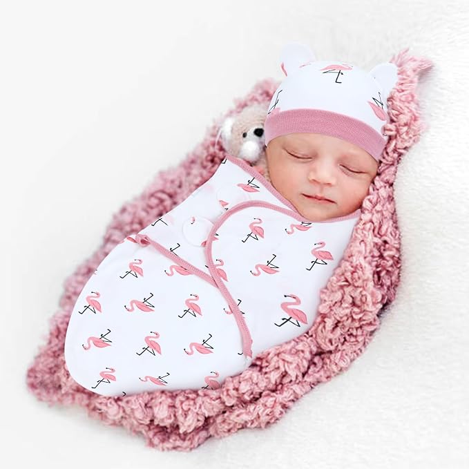 Dizila 2 Sets Adjustable Soft Cotton Blend Newborn Infant Baby Girl Receiving - Image 6
