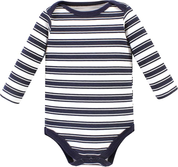 Hudson Baby baby-boys Cotton Long-sleeve Bodysuits 3-pack - Image 4