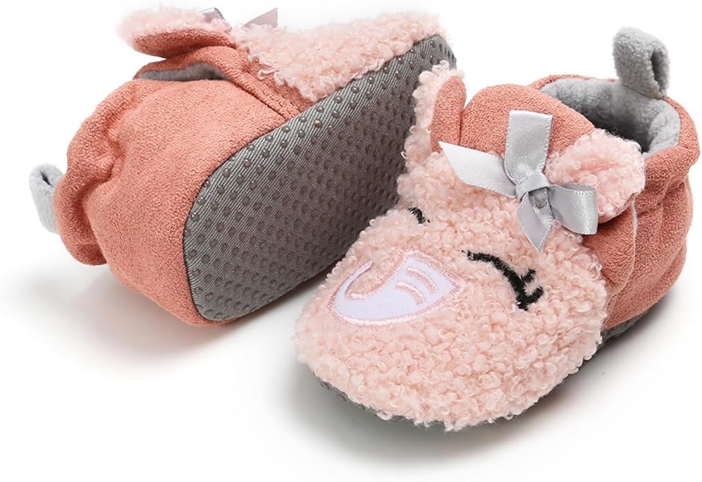 Baby Boys Girls Cotton Booties Non Skid Soft Sock Boots Infant Slippers Newborn - Image 6