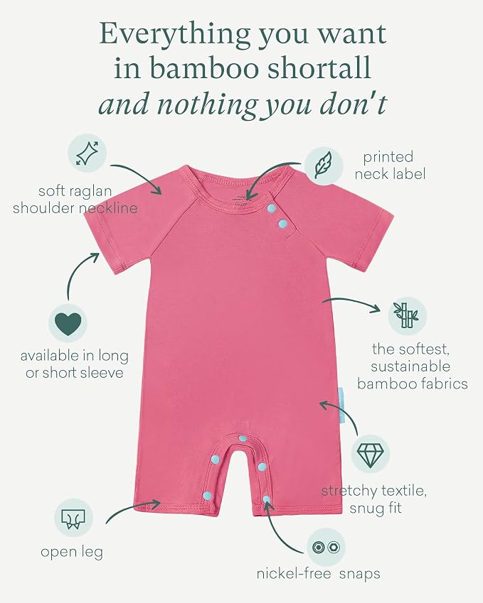 PurComfy SuperSoft Bamboo Viscose Baby Romper, Short Sleeve | One-piece Summer - Image 2