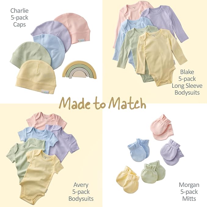 Butterblu Rory 10-Pack Short Sleeve Ruffle Bodysuits 100% Cotton | GOTS - Image 6
