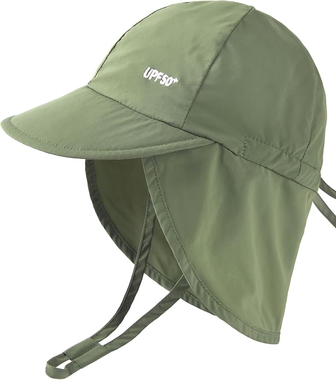 FURTALK Baby Sun Hat with Neck Flap UPF 50+ Toddler Quick Dry Swim Hat | UV by FURTALK