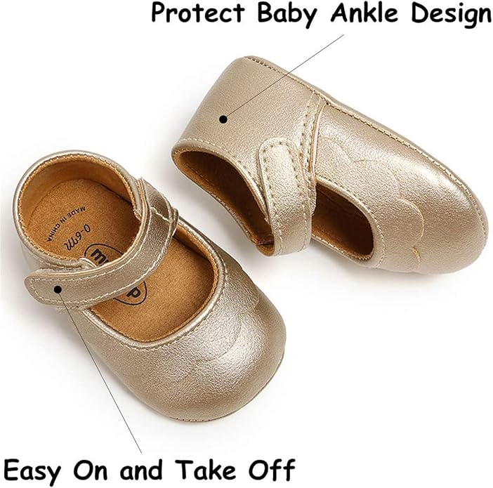 LAFEGEN Baby Girls Mary Jane Flats - Image 4