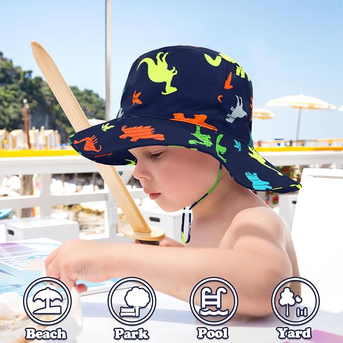 Sarfel Baby Sun Hat Summer Baby Boy Hats UPF 50+ Sun Protection Toddler Hat - Image 4