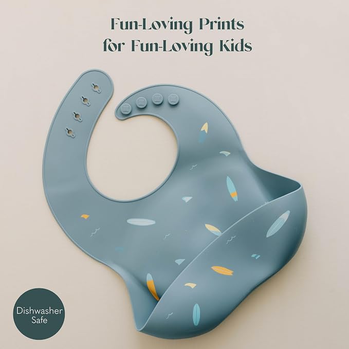 Silicone Bib Set of 2, Waterproof, - Image 3