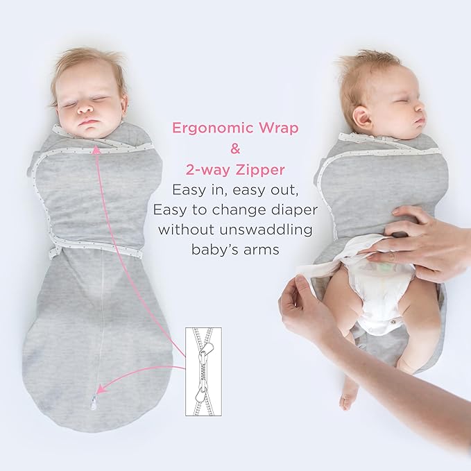 SwaddleDesigns 6-Way Omni Swaddle Sack, Arms Up Swaddle - Image 4