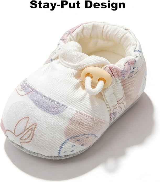 Baby Booties Toddler Cozy First Walking Boots Stay-on Soft Cozy Cotton Non-Slip - Image 7
