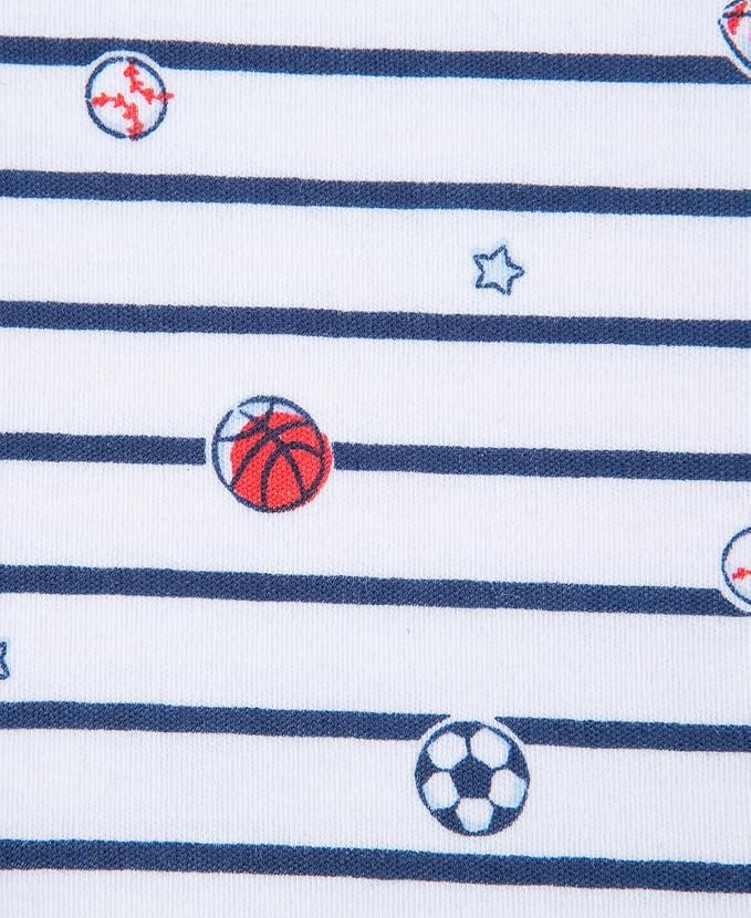 Little Me Clothes for Baby Boys' Sports Star Swaddling Receiving Blanket - Image 3