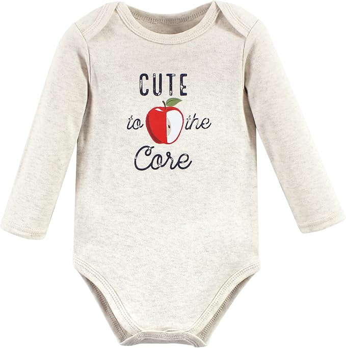 Hudson Baby Baby Girls' Cotton Long-sleeve Bodysuits 3-pack - Image 3