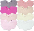 Baby Bibs Muslin Bibs 8 Pack for Drooling and Teething for Unisex Girls Boys