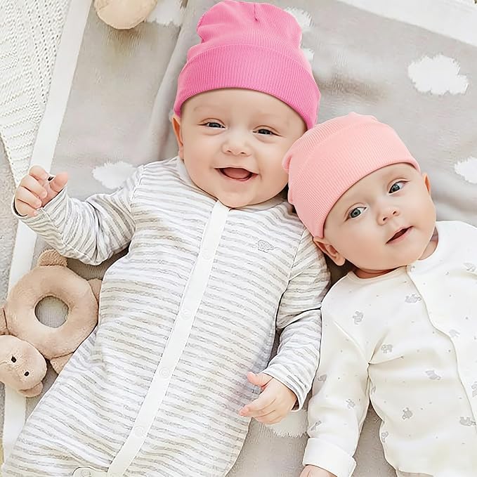 DRESHOW BQUBO 6 Pack Baby Newborn Hats Set - Image 4