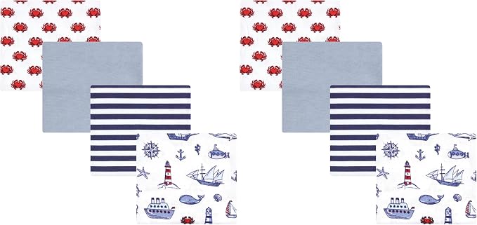 Hudson Baby Unisex Baby Cotton Flannel Receiving Blankets, Lighthouse, One Size by HudsonBaby