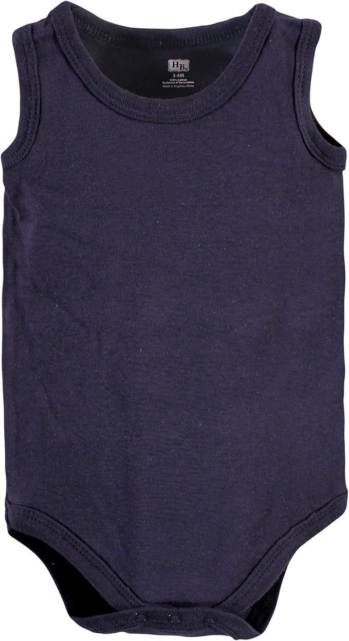 Hudson Baby Unisex Baby Cotton Sleeveless Bodysuits - Image 6