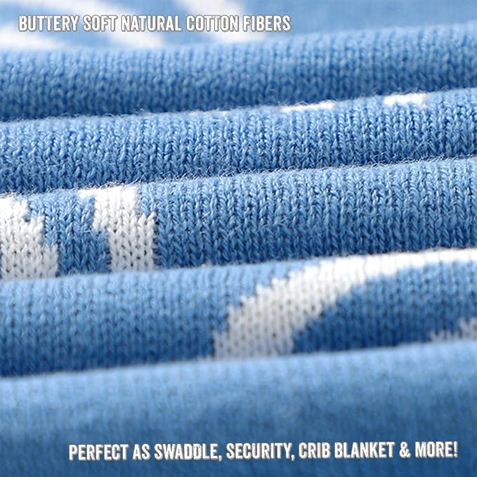 Baby Receiving Blanket Boys 100% Cotton Buttery Soft Cozy Receiving Swaddle - Image 5