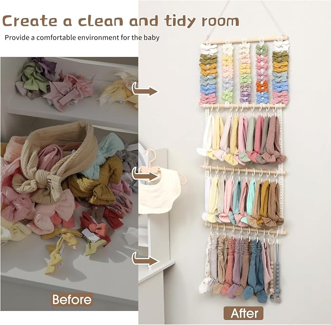 POVETIRE Headband Holder Hair Bows Organizer - Image 5