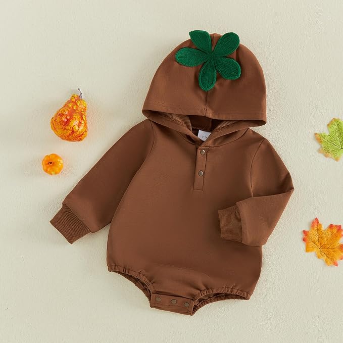 Newborn Halloween Romper Girl Boy Hoodie Romper Sweatshirt | 0-18 Months Baby - Image 5