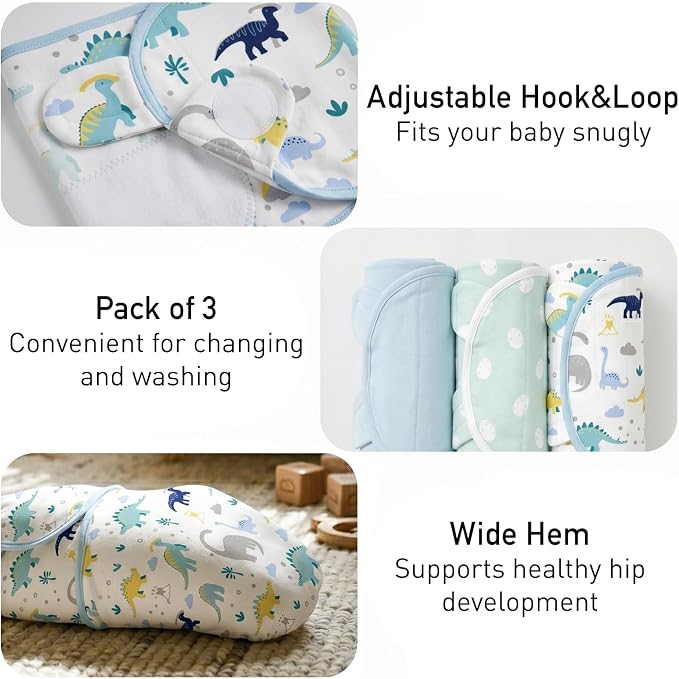 GLLQUEN BABY Swaddles for Newborns 0-3 Months, Adjustable & Easy Fastener | - Image 5
