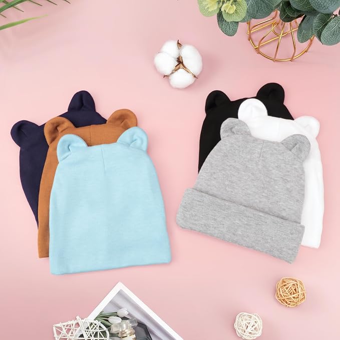DRESHOW BQUBO 6 Pack Baby Beanie Hats - Image 5