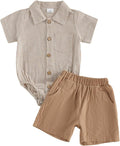 PUHHAPIEY Baby Boy Gentleman Wedding Outfit Dress Romper Suspender Pants | 0 3 by PUHHAPIEY
