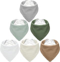 Muslin Baby Bibs for Boys Girls, Soft Cotton Baby Drool Bibs, Drooling and by ROXANEPIG