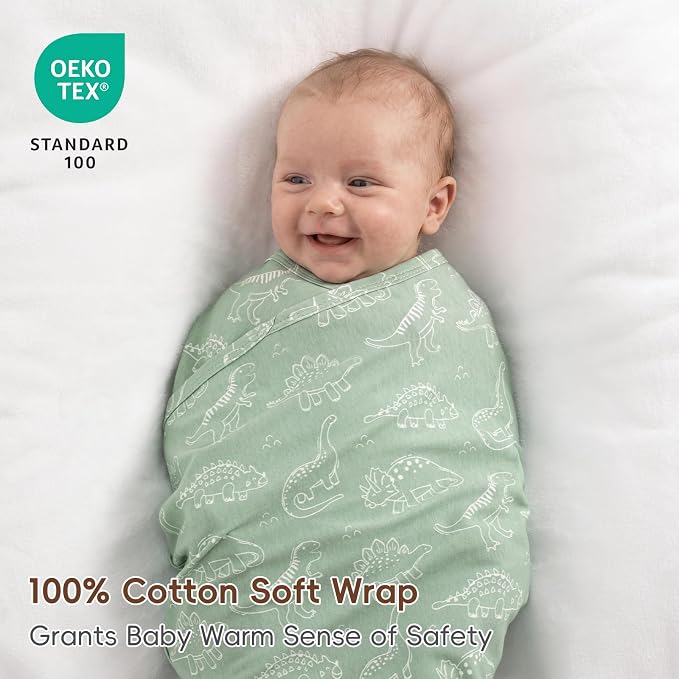 david's kids 2 Pack Baby Cotton Swaddle Blankets, 100% Cotton and Ultra Soft - Image 4