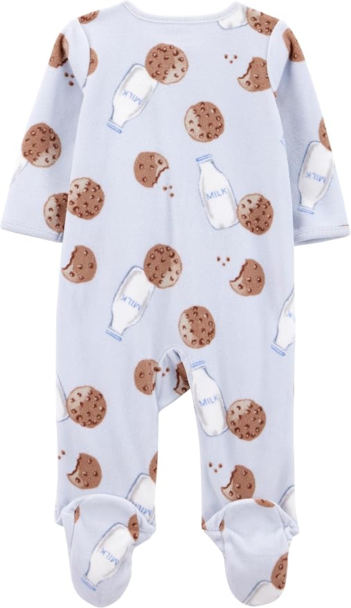 Simple Joys by Carter's Unisex Baby 2-pack Neutral Fleece Footed Sleep and Play - Image 3