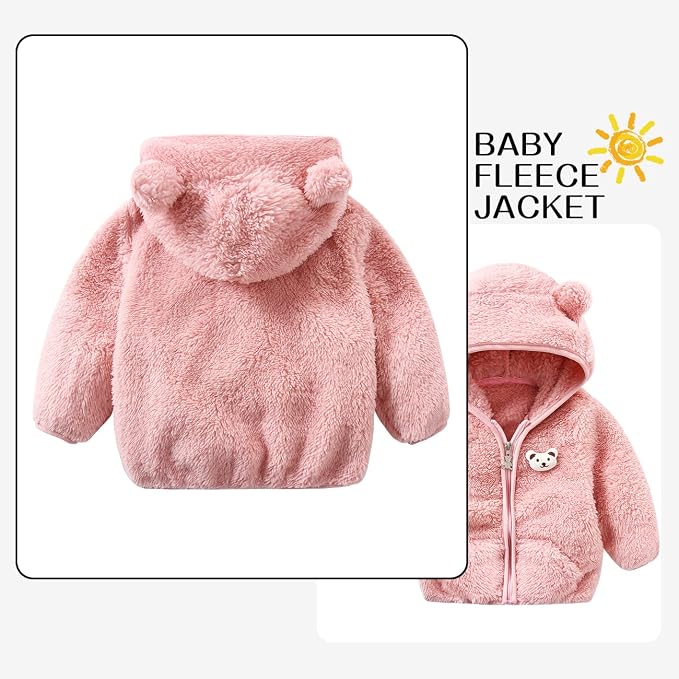 Baby Boy Fleece Jacket Girl Winer Clothes Coat - Image 2