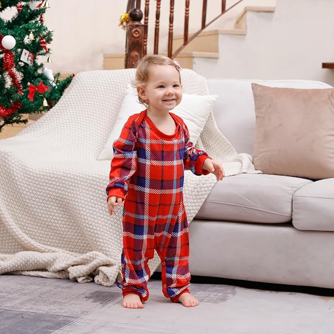 Awoscut Family Christmas Pajamas Matching Pajamas for Family, Xmas PJs Sets Holiday Sleepwear