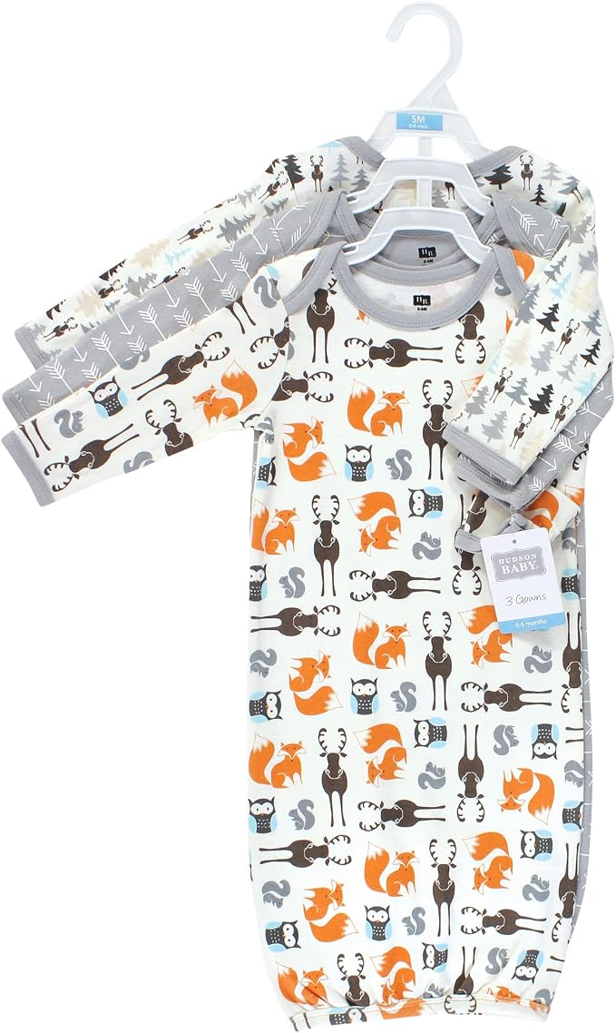 Hudson Baby unisex-baby Cotton Gowns - Image 2