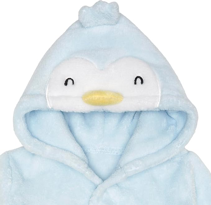Gerber Baby Boys & Girls Plushy Soft Hooded Animal Character Bathrobe - Image 5