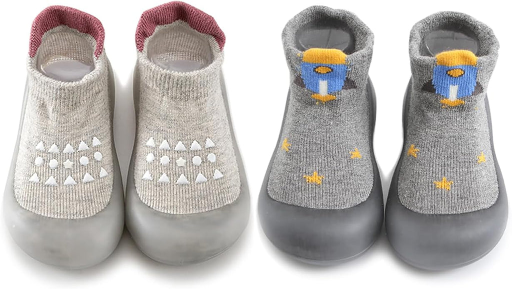 Baby Non Slip Socks Shoes Toddler Girls Boys First Walking Shoes Infant Indoor by HOVELL
