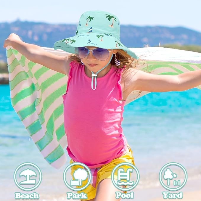 Sarfel Baby Sun Hat Summer Baby Boy Hats UPF 50+ Sun Protection Toddler Hat - Image 4
