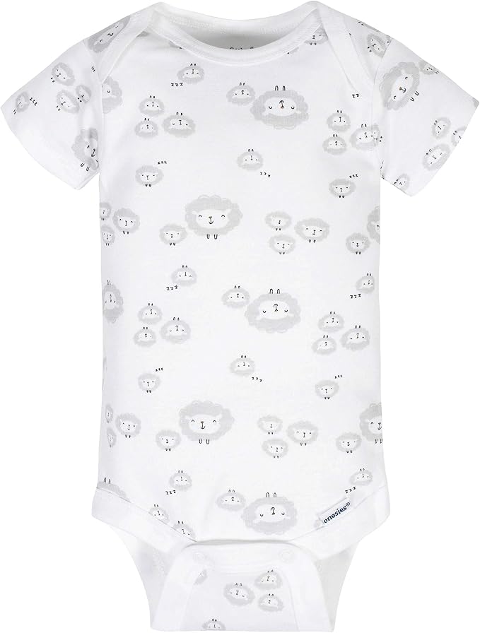 Gerber Baby Boys & Girls 8-Pack Short Sleeve Onesies Bodysuits - Image 6