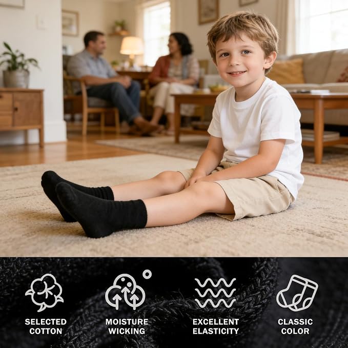 Baby Toddler Essentials Non-Slip Crew Socks - Image 4