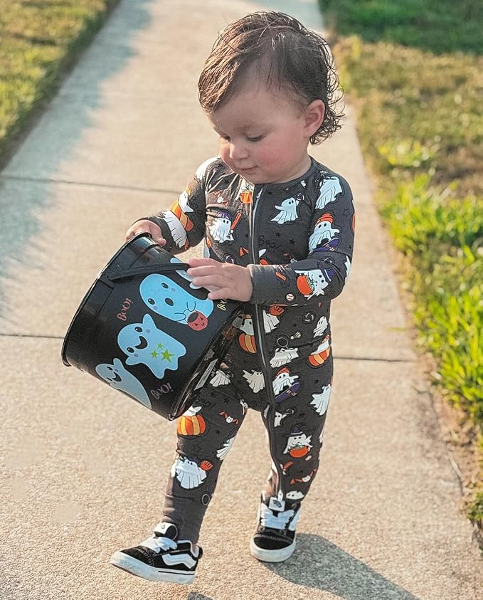 babee Reshinee Bamboo Viscose Baby Footie Pajama, Zipper Sleeper Boys Girls | - Image 2