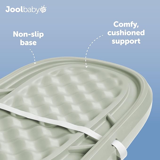 Jool Baby Waterproof Baby Changing Pad - Easy to Clean, Lightweight & Portable - Large Foam Cushion for Comfort (Sage)