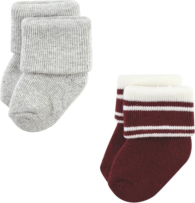 Hudson Baby Baby 8-pack Cotton Rich Newborn and Terry Socks - Image 4