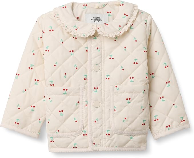 Amazon Essentials x Sofia Grainge Toddler and Baby Girls' Midweight Quilted by AmazonEssentials