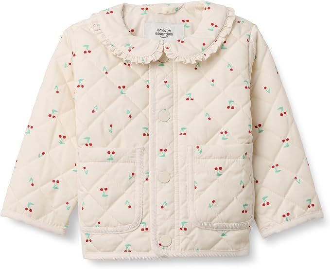 Amazon Essentials x Sofia Grainge Toddler and Baby Girls' Midweight Quilted by AmazonEssentials