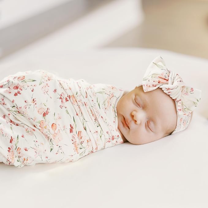 3-Pack Ultra Soft Stretchy Jersey Knit Baby Swaddle Blankets, 33x44 | Snug - Image 3