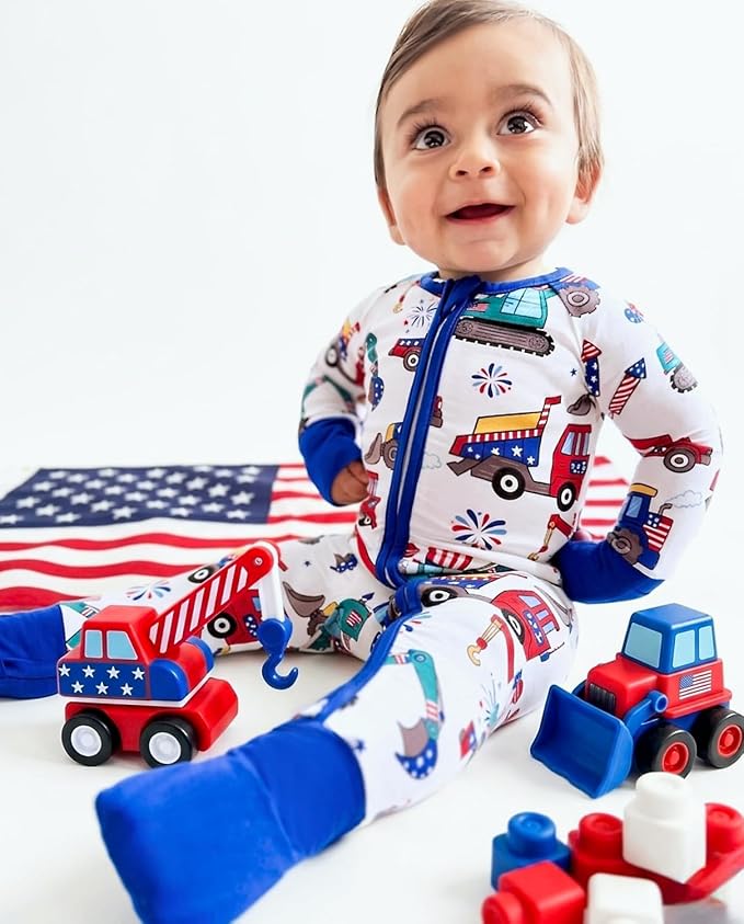 babee Reshinee Bamboo Viscose Baby Footie Pajama, Zipper Sleeper Boys Girls - Image 4