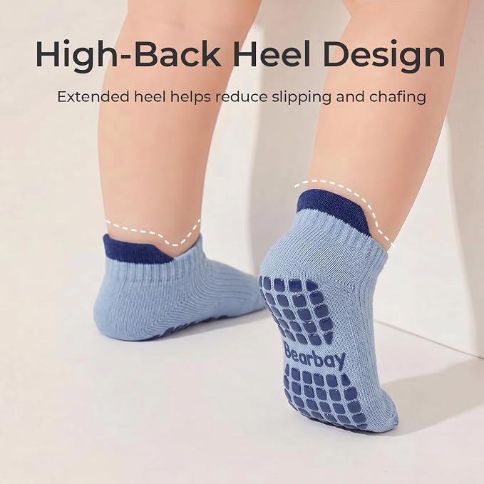 Non-slip Toddler Ankle Cotton Grip Socks Unisex 6M-5T - Image 6