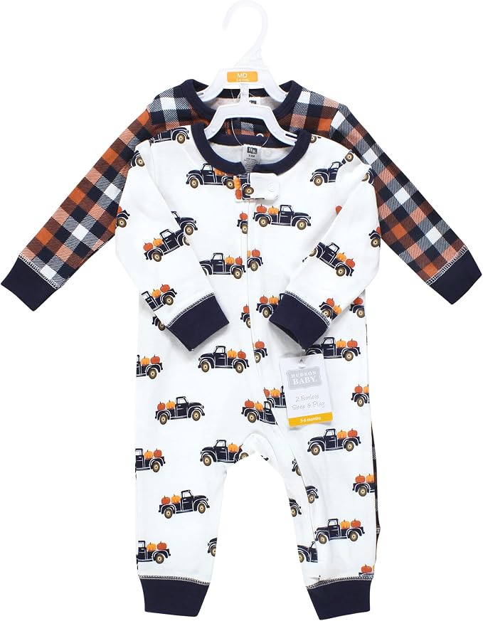 Hudson Baby Unisex Baby Cotton Sleep and Play - Image 2