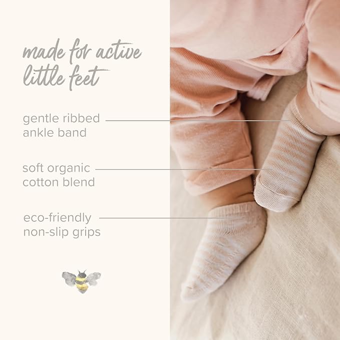 Burt's Bees Baby Organic Ankle & Crew Socks - Image 6