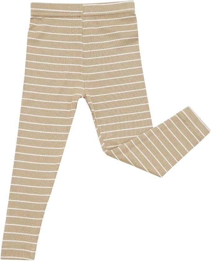 AVAUMA Stripe Pattern Baby Boys Girls Pajama Set Kids Toddler Snug fit Ribbed - Image 4