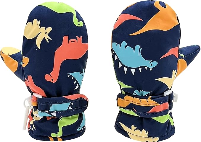 Toddler Gloves Kids Mittens Winter Warm Lined Fleece Gloves Waterproof Snow - Image 4
